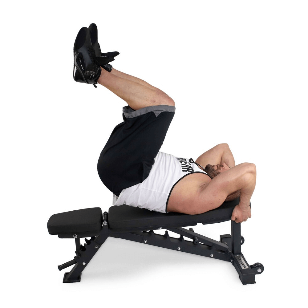 Force Fitness Deluxe Commercial Adjustable Bench — rear view