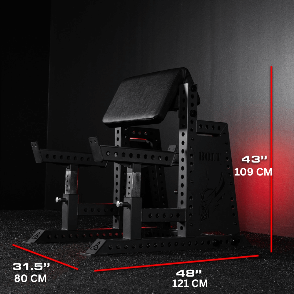 Force Fitness Pro Preacher Curl Bench — side view
