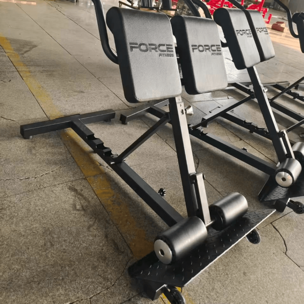 Folding Hyper Extension Bench — detail view