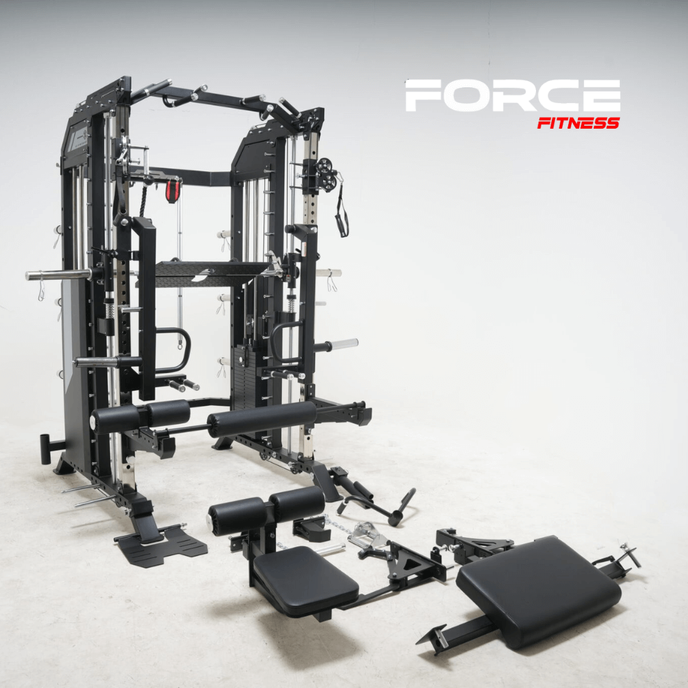 Force Fitness G15 Pro Smith & Cable Crossover All-In-One Trainer — in use