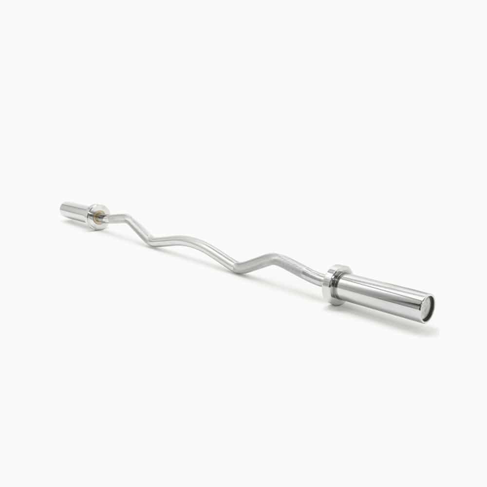 Gymstore 1.2M EZ Curl Barbell — close-up of the frame