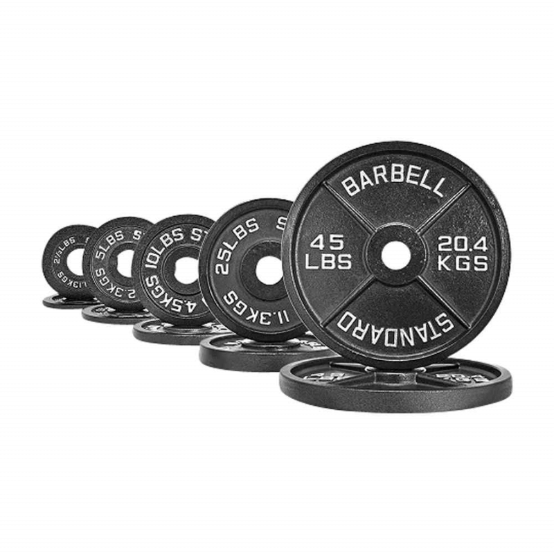 Iconic Cast Iron Weight Plates — side view