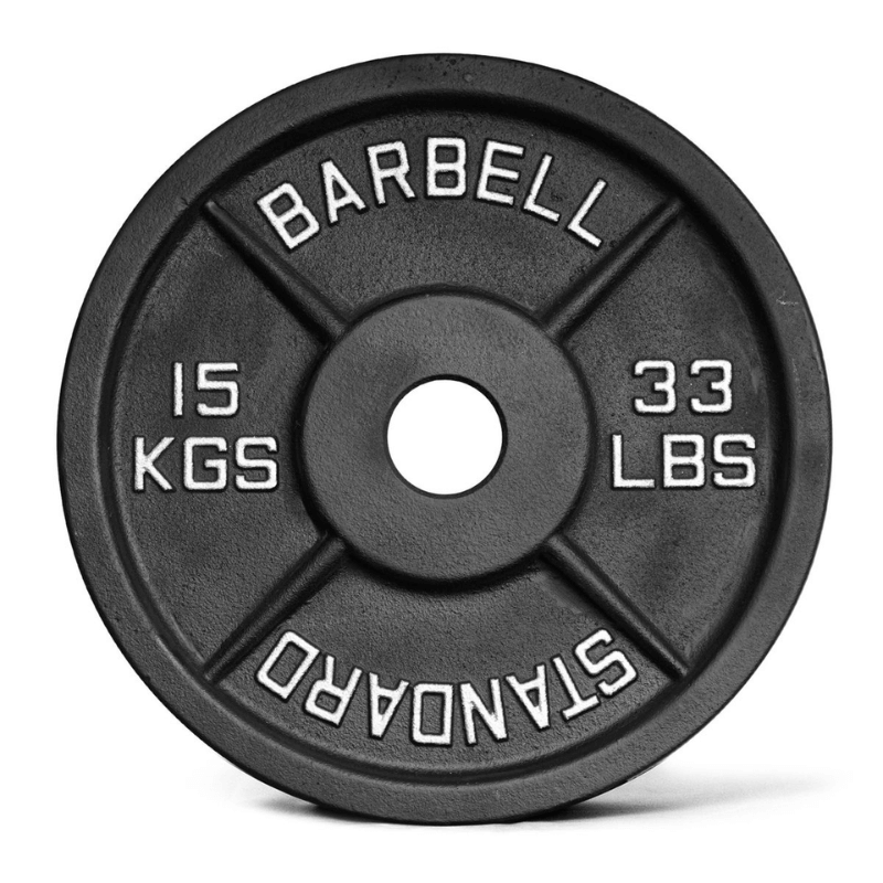 Iconic Cast Iron Weight Plates — close-up of the frame