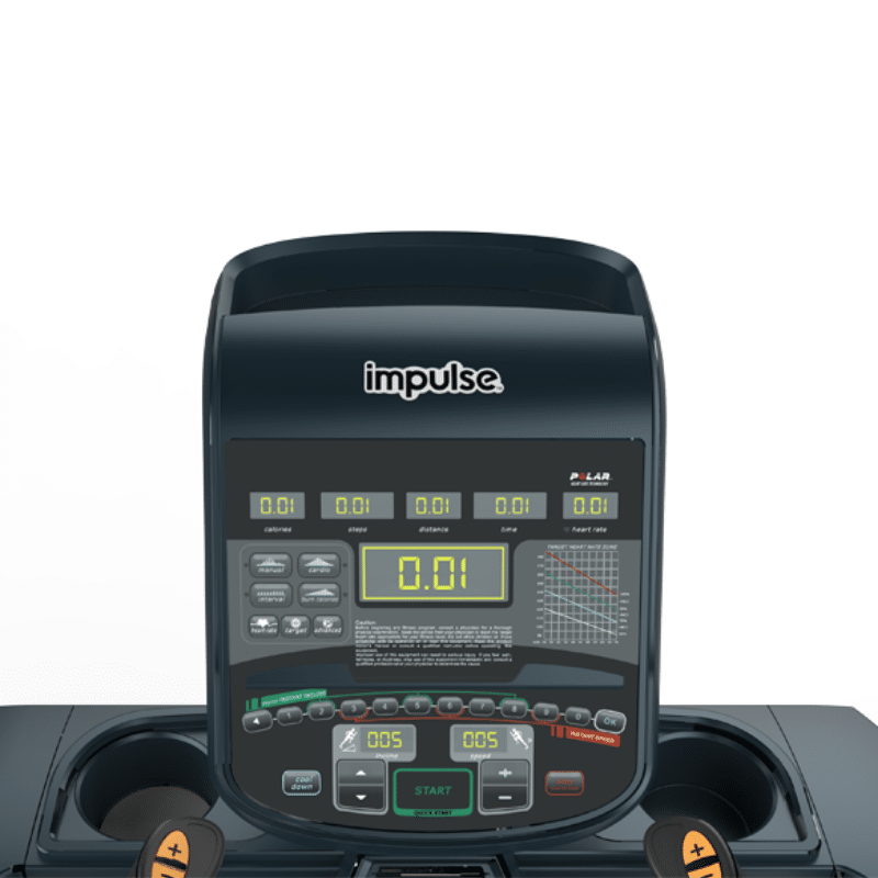 Impulse Fitness Impulse Rt 700AC 4CHP Commercial Treadmill — detail view