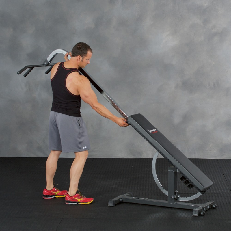 Chin Up Bar Attachment For Super Bench / Pro — close-up of the frame