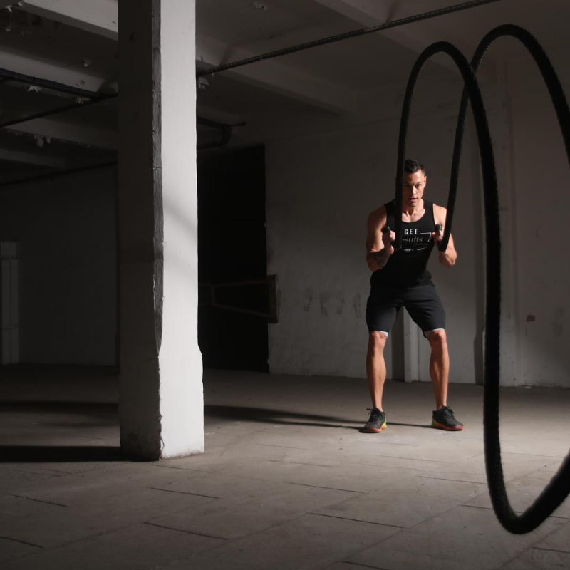 LivePro LivePro Battle Rope (38mm Thick) — side view