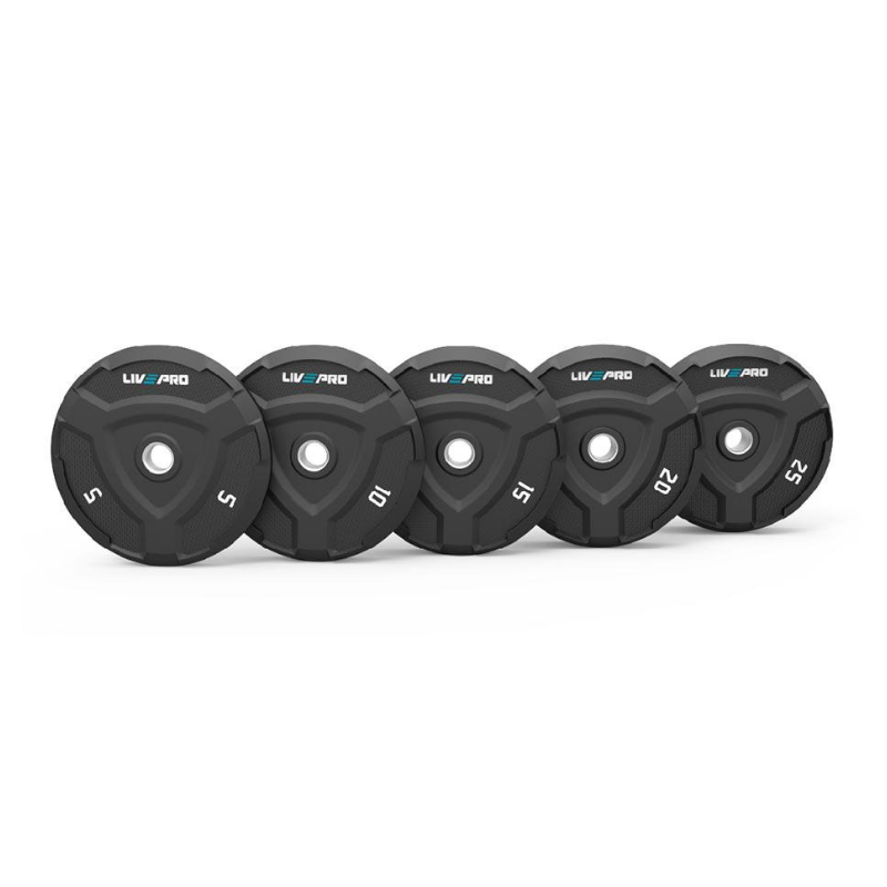 LivePro LivePro Rubber Bumper Weight Plate Vr (single) — weight plate available from Gym Machines South Africa