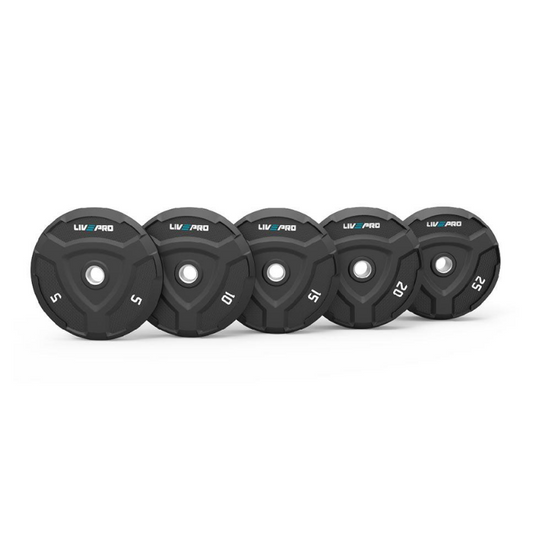 LivePro LivePro Rubber Bumper Weight Plate Vr (single) — weight plate available from Gym Machines South Africa