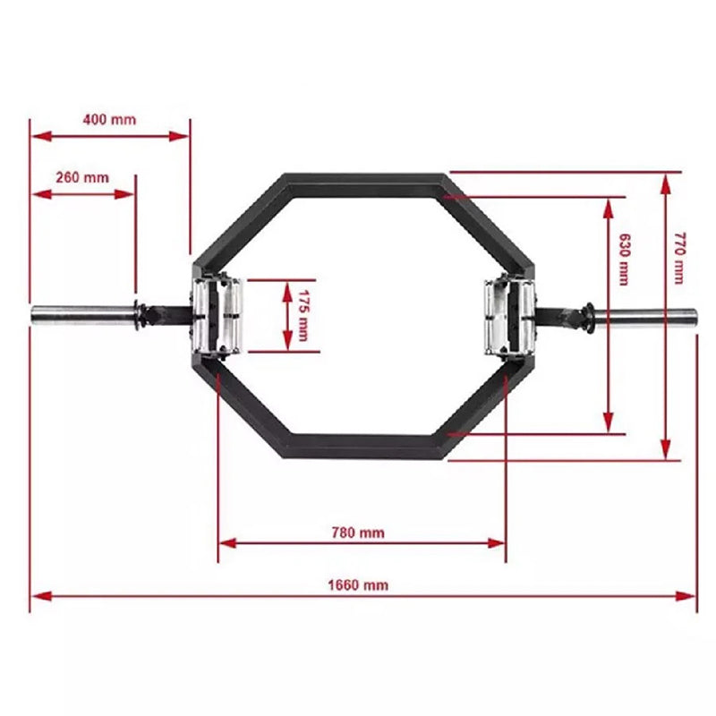 LivePro LivePro Hex Trap Bar — close-up of the frame