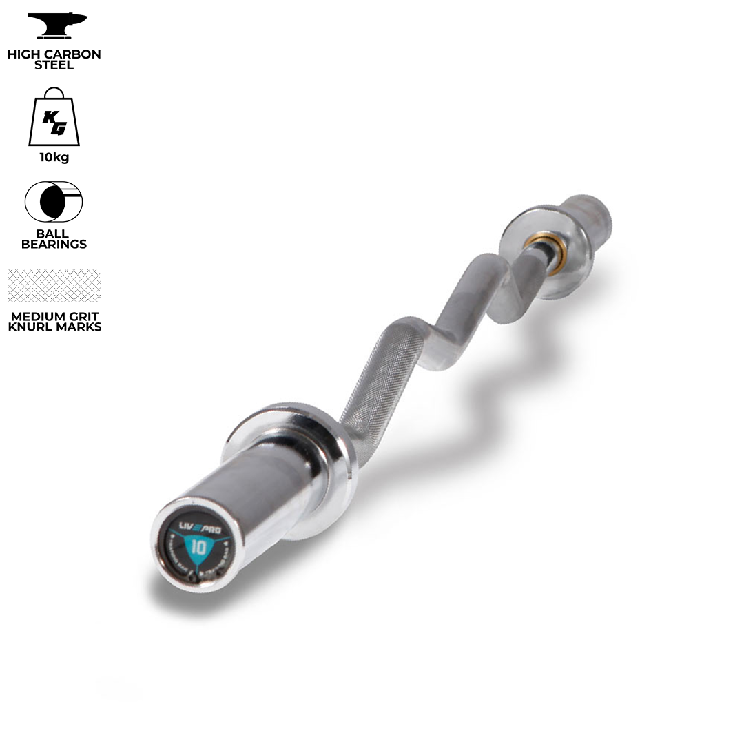 LivePro LivePro 1.2M EZ Curl Bar — barbell available from Gym Machines South Africa