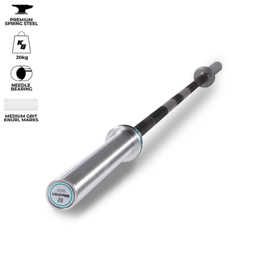 LivePro LivePro Competition Powerlifting Olympic Bar — barbell available from Gym Machines South Africa