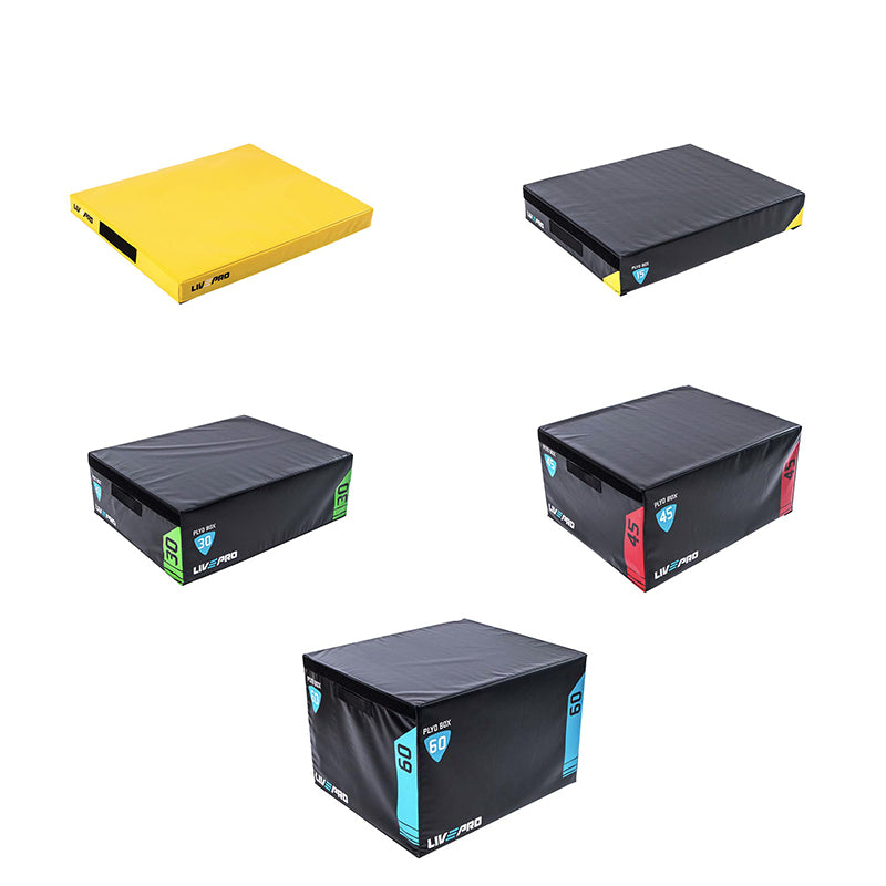 LivePro LivePro Plyo Box – Soft & Stackable — conditioning kit available from Gym Machines South Africa