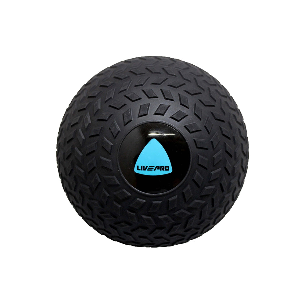 LivePro Slam Balls – Rubber Textured (Black / Blue) | LivePro — exercise ball available from Gym Machines South Africa