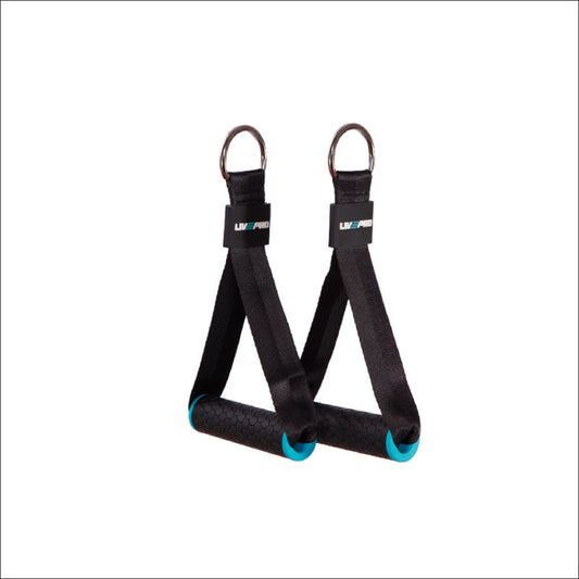 LivePro LivePro Strap Handle Attachment Rubber Grip (Pair) — cable machine available from Gym Machines South Africa