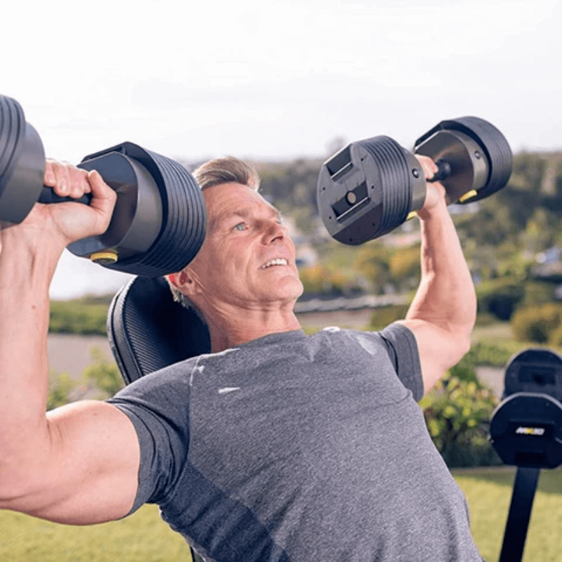 Mx30 Adjustable Dumbbell Set - 3.4 -14kg — rear view