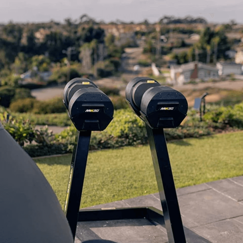 Mx30 Adjustable Dumbbell Set - 3.4 -14kg — in use