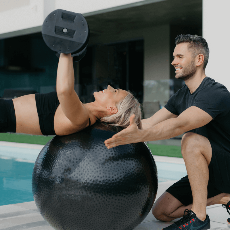 Mx55 Adjustable Dumbbell Set 4.5kg - 25kg — in use