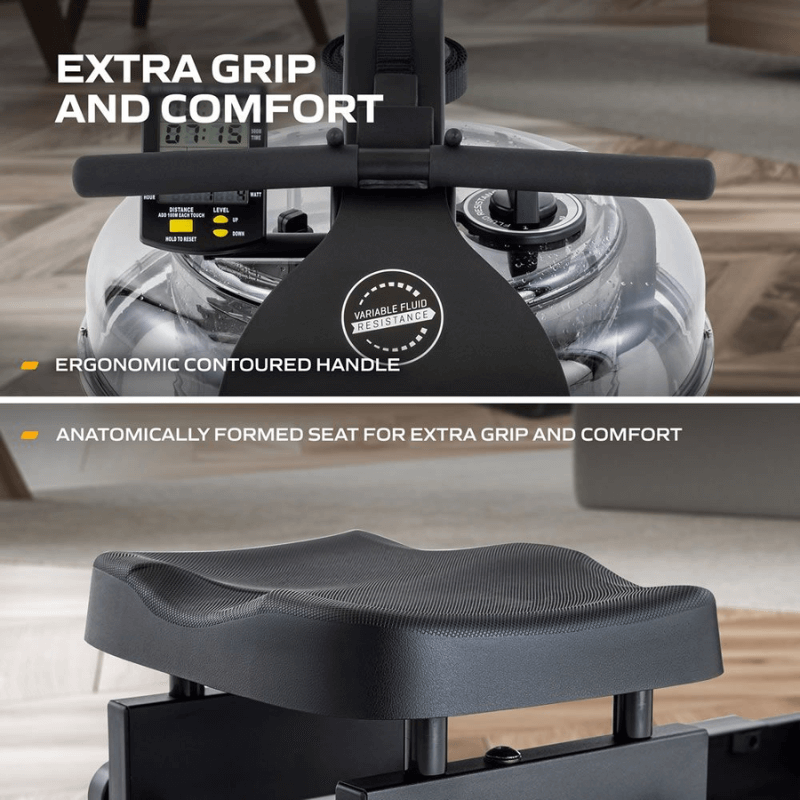 Neon Plus Fluid Rower — side view