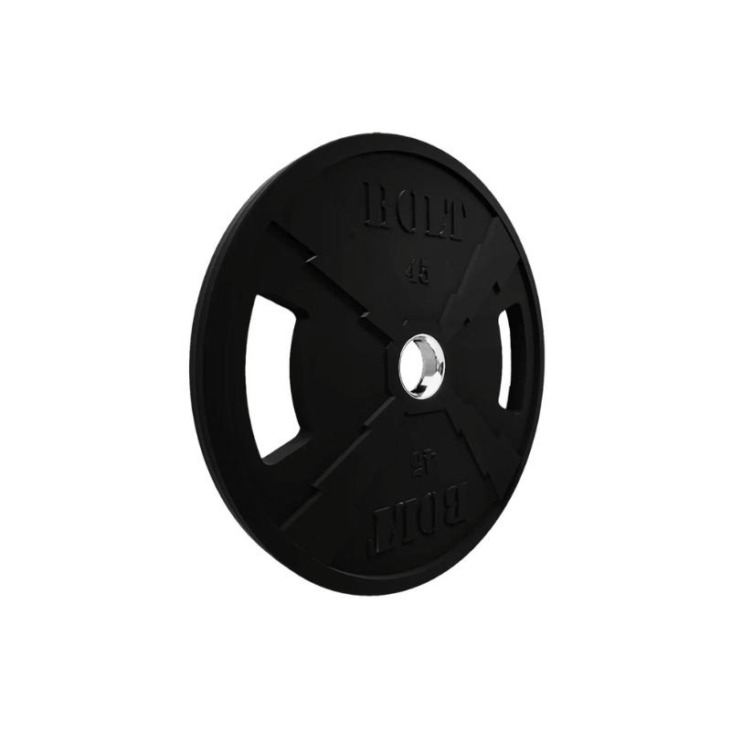 Olympic Lightning Rubber Weight Plate – Pairs — side view