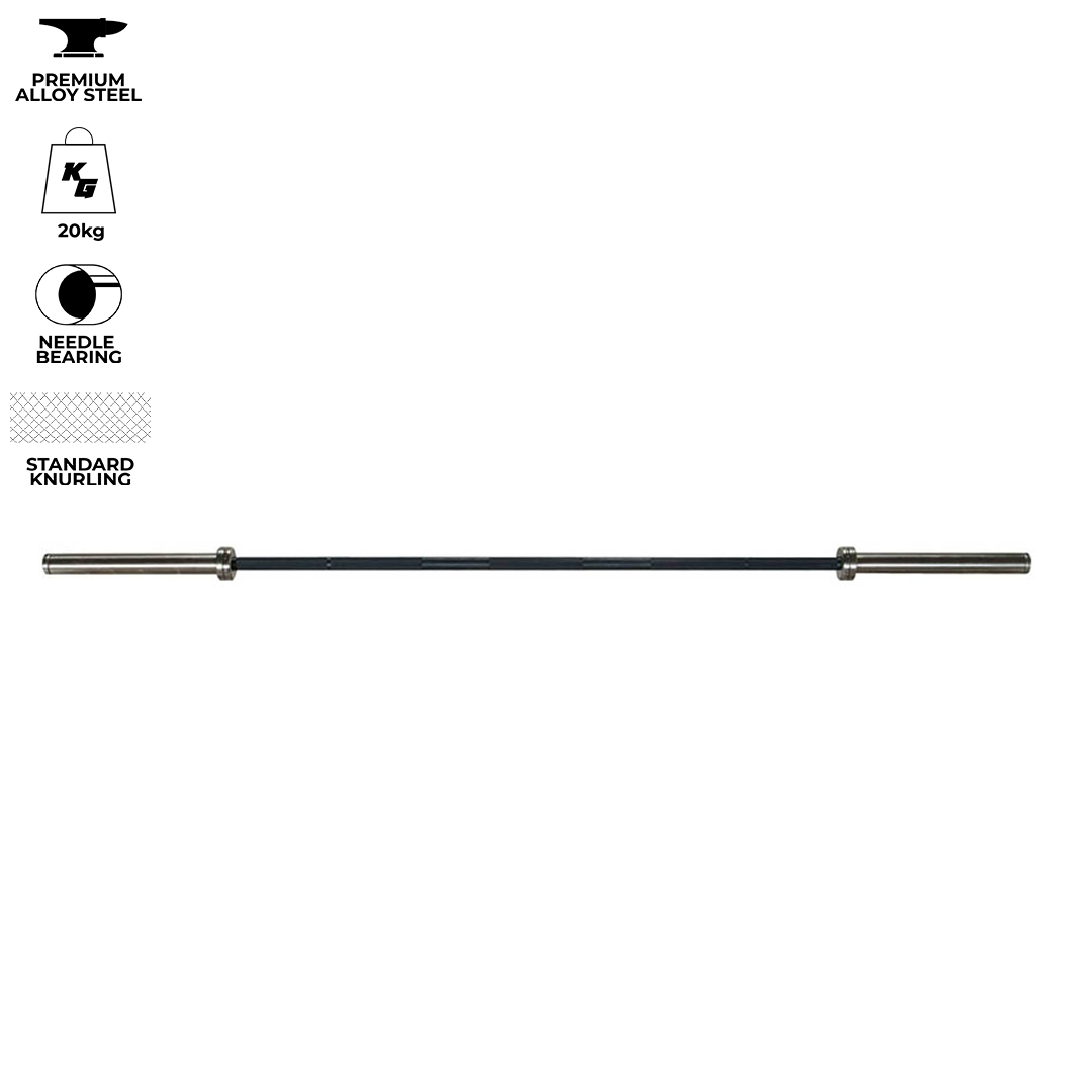 Olympic Bar 20kg Alloy – 2.2M X 28mm (680kg Max) — barbell available from Gym Machines South Africa