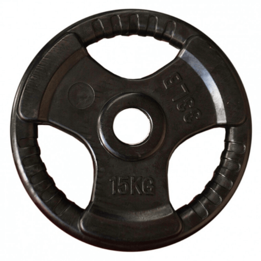 Olympic Rubber Covered Weight Plates (Tri-Grip) — weight plate available from Gym Machines South Africa