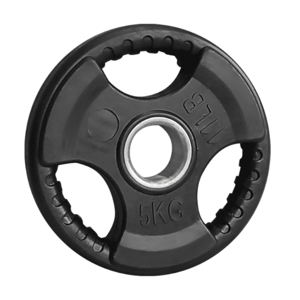 Olympic Rubber Covered Weight Plates (Tri-Grip) — detail view
