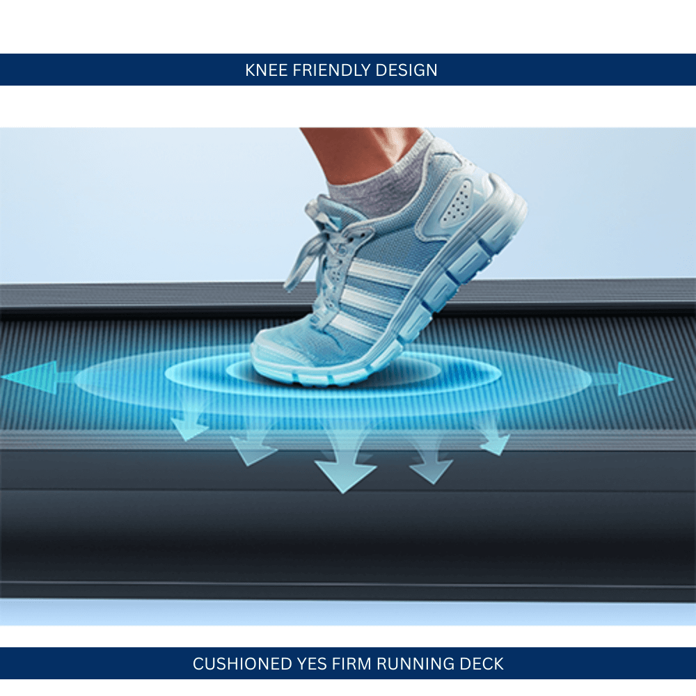 7200 Ergonomic Treadmill — side view