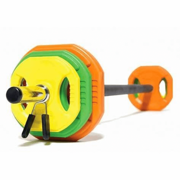 Barbell Pump Set (Adjustable 20kg) — in use