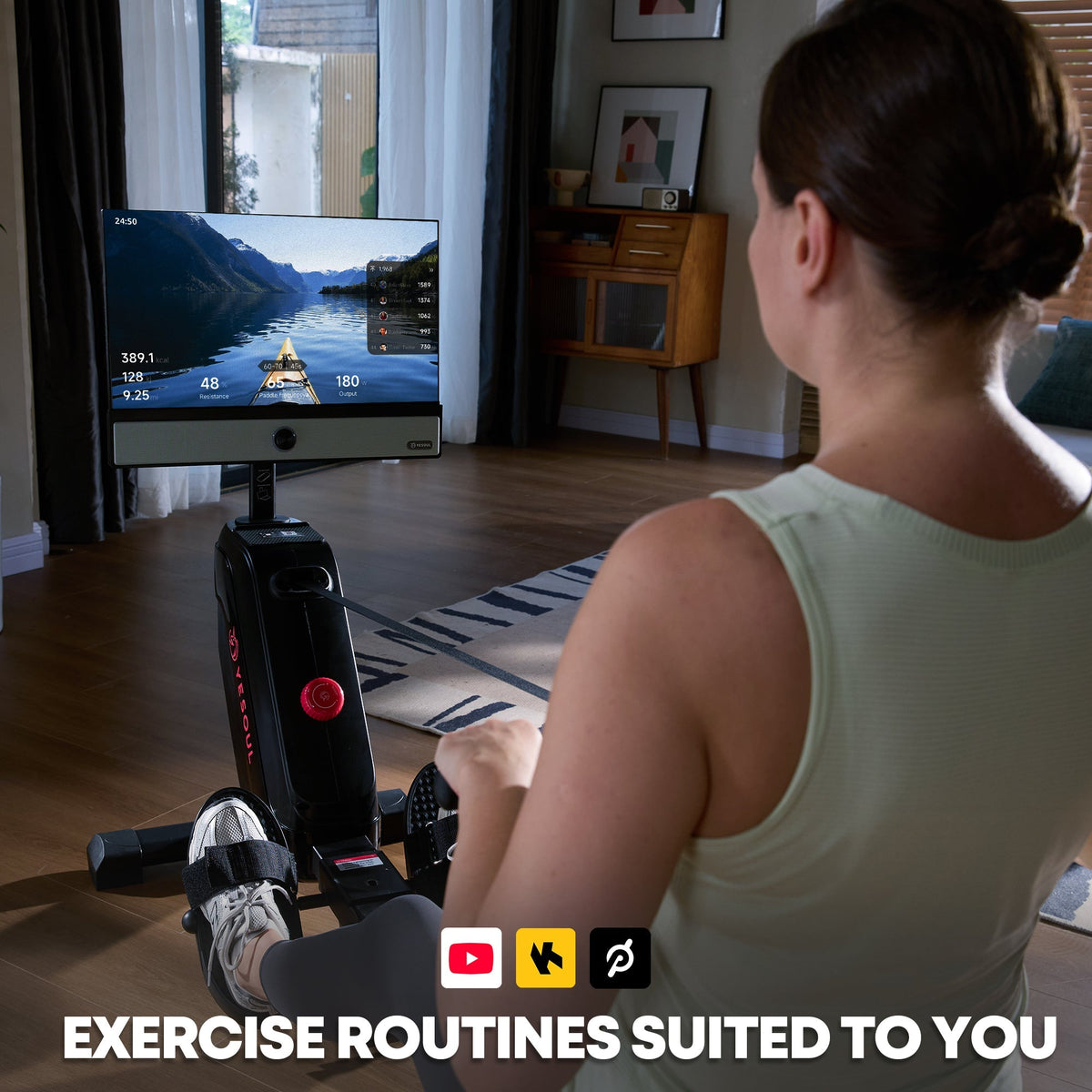 R1m Plus Rowing Machine — alternative angle