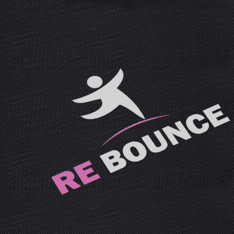 Hex Fitness Hex Fitness Rebounder & Trampoline - Azalea Pink — in use