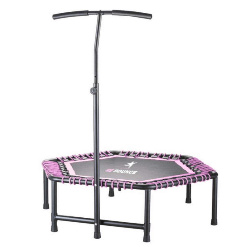 Hex Fitness Hex Fitness Rebounder & Trampoline - Azalea Pink — trampoline available from Gym Machines South Africa
