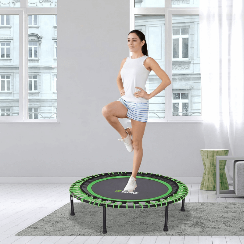 Round Fitness Rebounder & Trampoline - Khloe Green — alternative angle