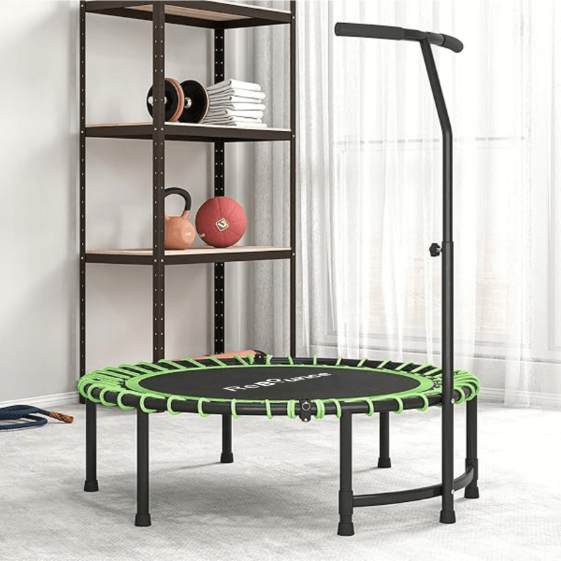 Rb100 Round 40″ Rebounder + Adjustable Handle — rear view