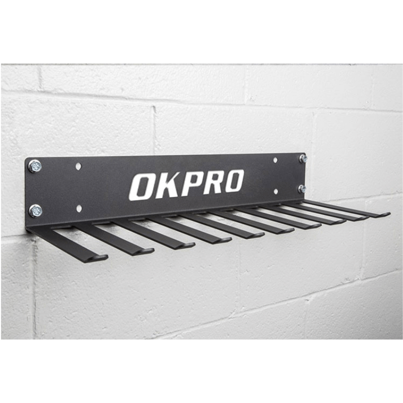 Multi-Use Belt & Band Accessory Hanger Rack — in use
