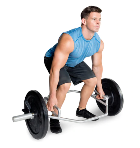 Trap / Deadlift / Shrug / Squat Bar — close-up of the frame