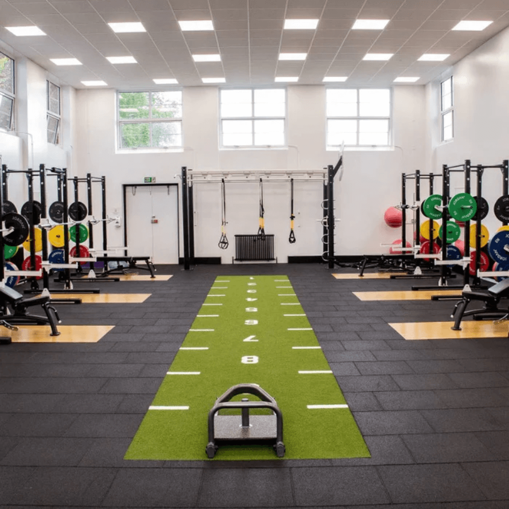 Premium Astro Sprint Sled Track - Green — side view