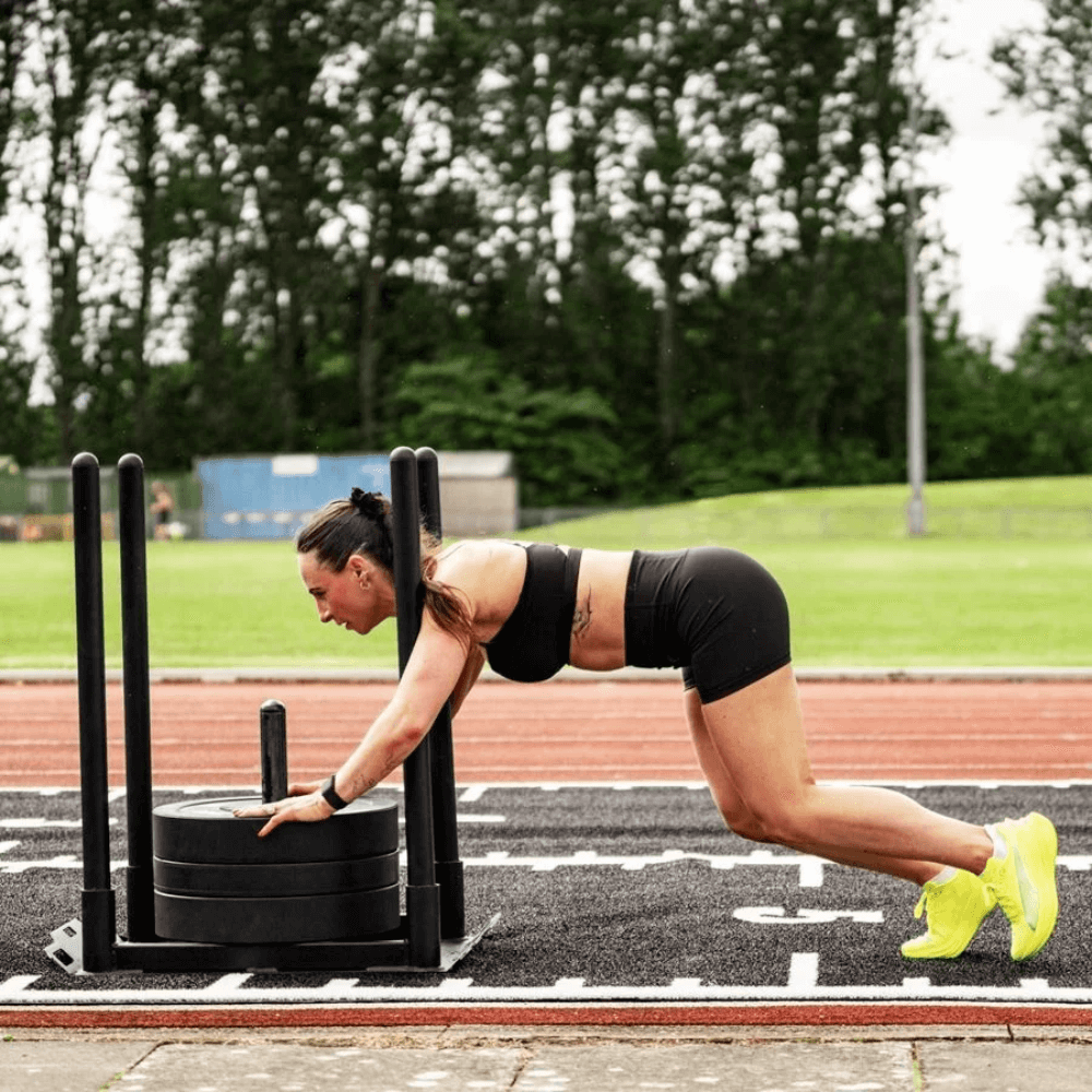 Premium Astro Sprint Sled Track - Black — side view