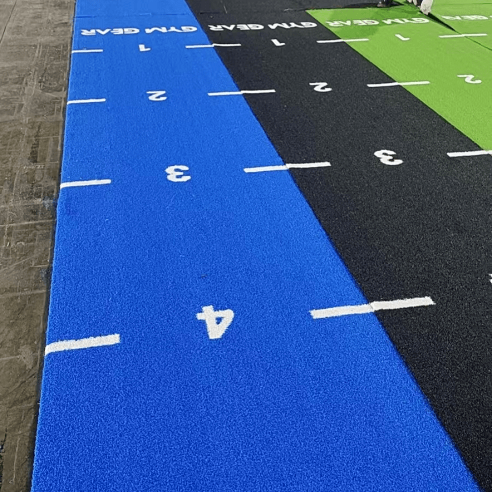 Premium Astro Sprint Sled Track - Green — close-up of the frame