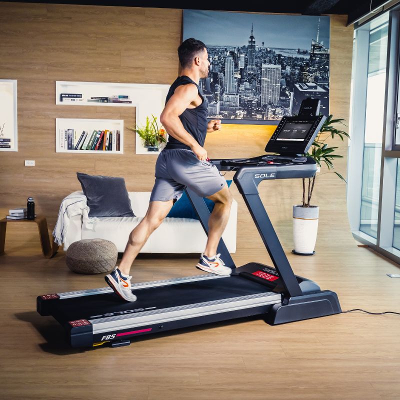 Sole Fitness Sole Fitness F85 Treadmill (15.6" Touchscreen) Home Use 4CHP — in use
