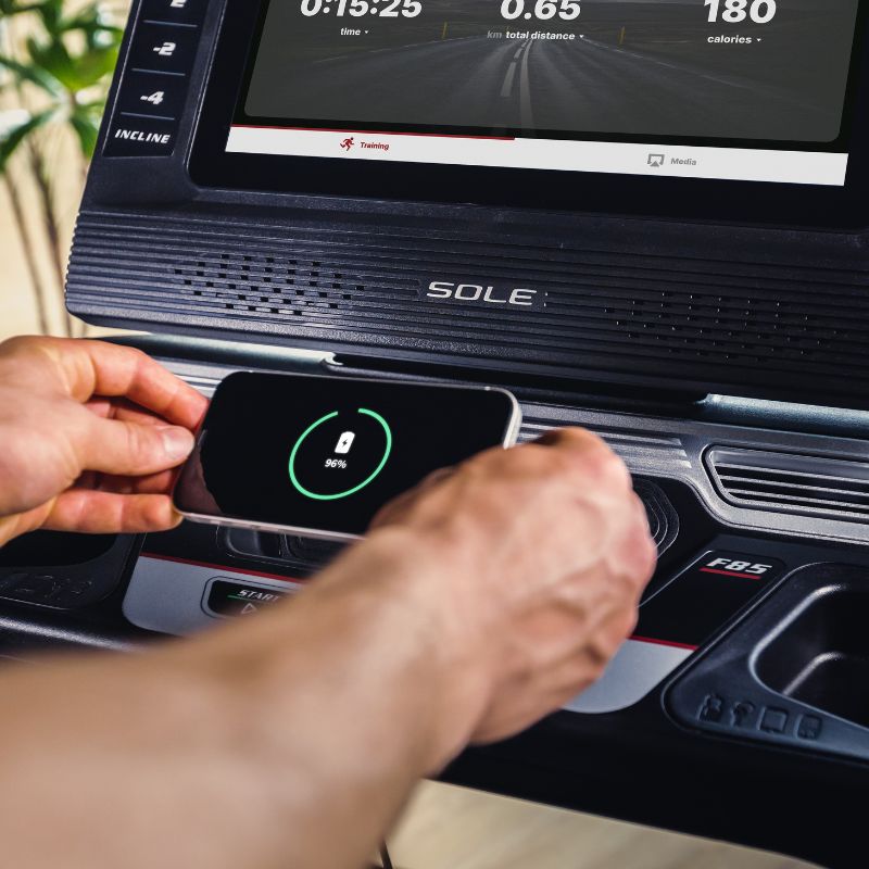 Sole Fitness Sole Fitness F85 Treadmill (15.6" Touchscreen) Home Use 4CHP — side view