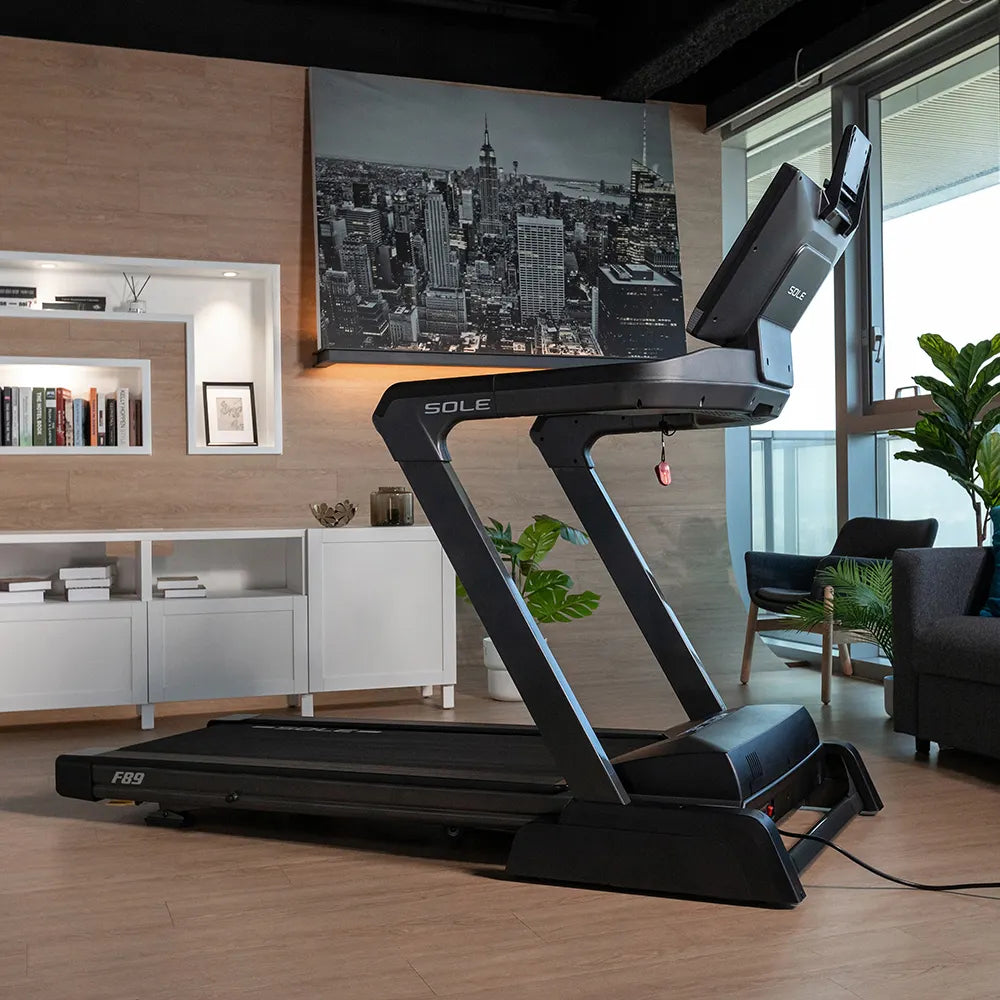 Sole Fitness Sole Fitness F89 Treadmill (21.5" Touchscreen) Home Use 4CHP — side view