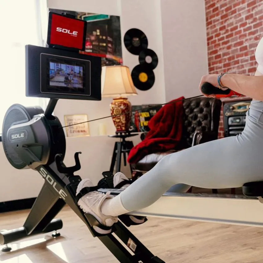 Sole Fitness Sole Fitness Sr550 Rower (Magnetic & Air Resistance) — side view