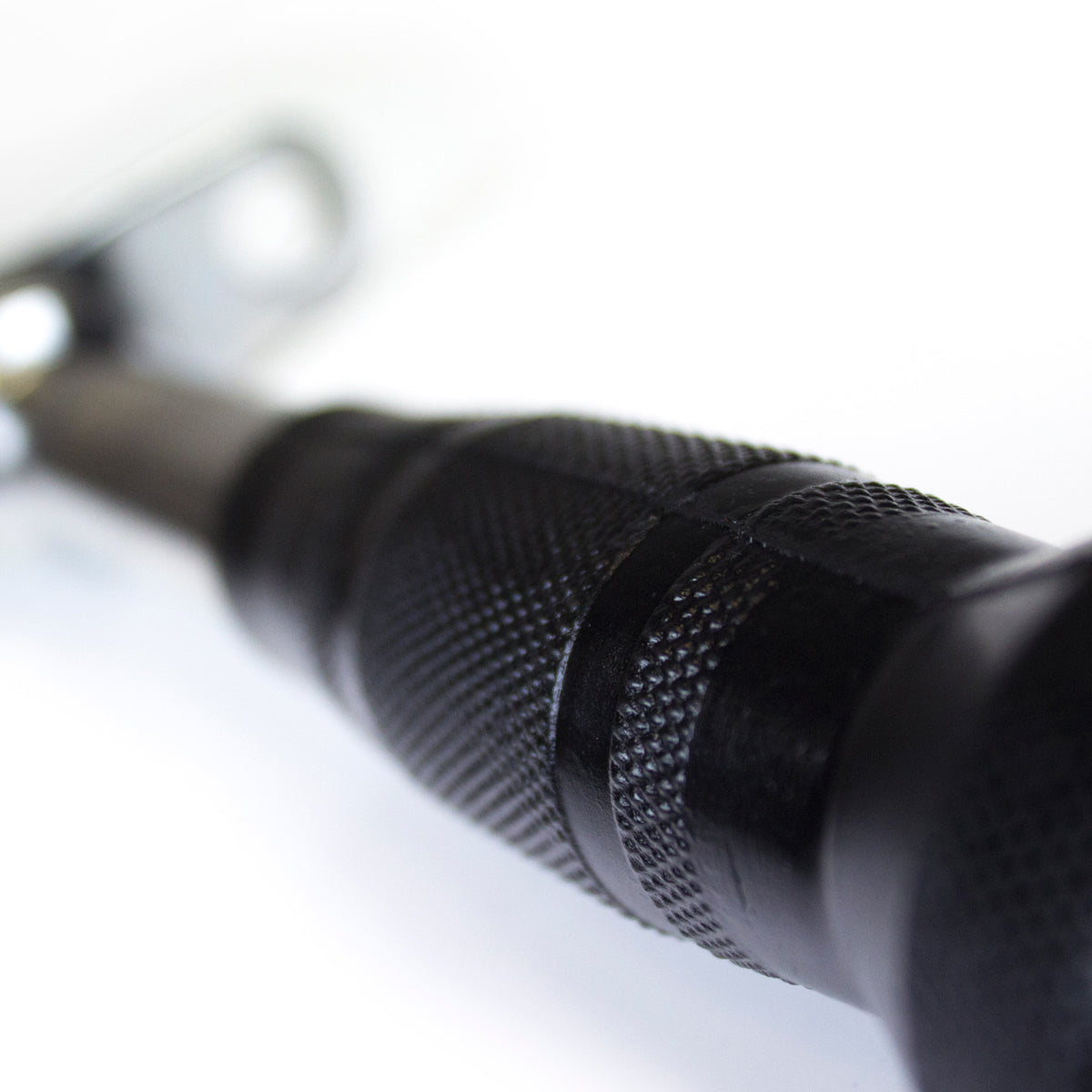Straight Bar Cable Attachment With Rubber Grips — detail view