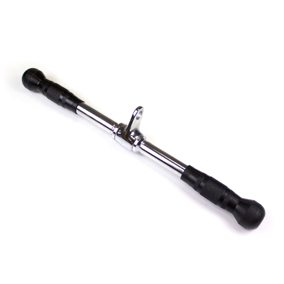 Straight Bar Cable Attachment With Rubber Grips — cable machine available from Gym Machines South Africa