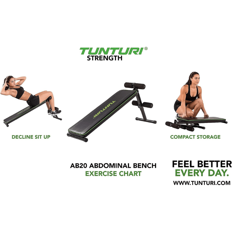 Tunturi Abdominal Sit Up Bench Ab20 — in use