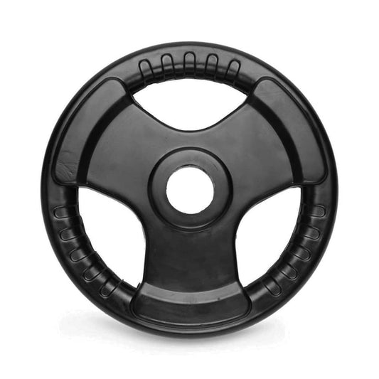 Tri Grip Olympic Rubber Weight Plate (Singles) — weight plate available from Gym Machines South Africa