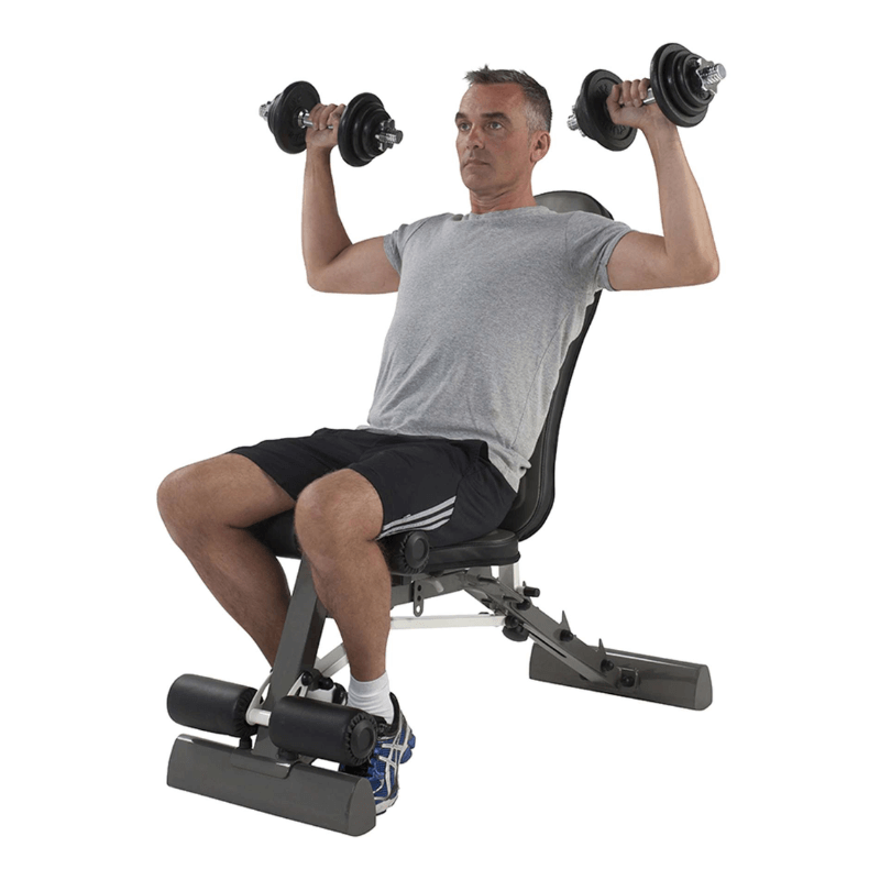 Tunturi 20kg Dumbbell Set - 1 Bar — in use
