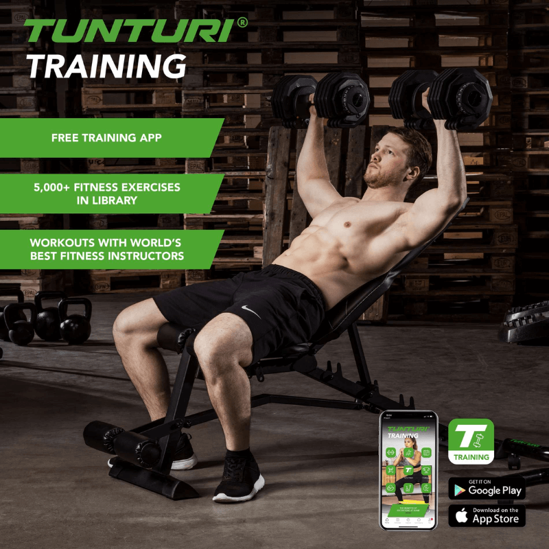 Tunturi 25kg Selector Dumbbell Set + Stand — close-up of the frame
