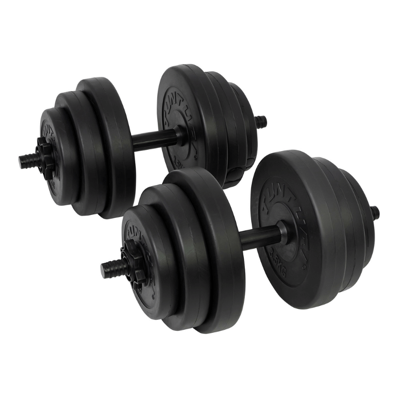 Tunturi 28kg Vinyl Dumbbell Set — dumbbell set available from Gym Machines South Africa