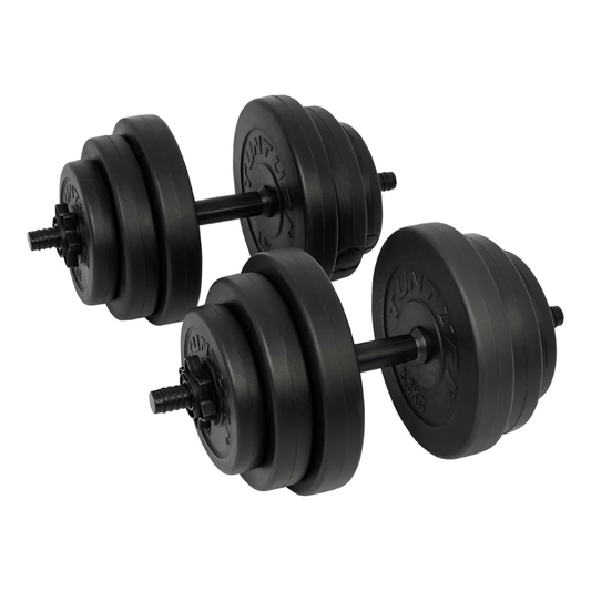 Tunturi 28kg Vinyl Dumbbell Set — dumbbell set available from Gym Machines South Africa